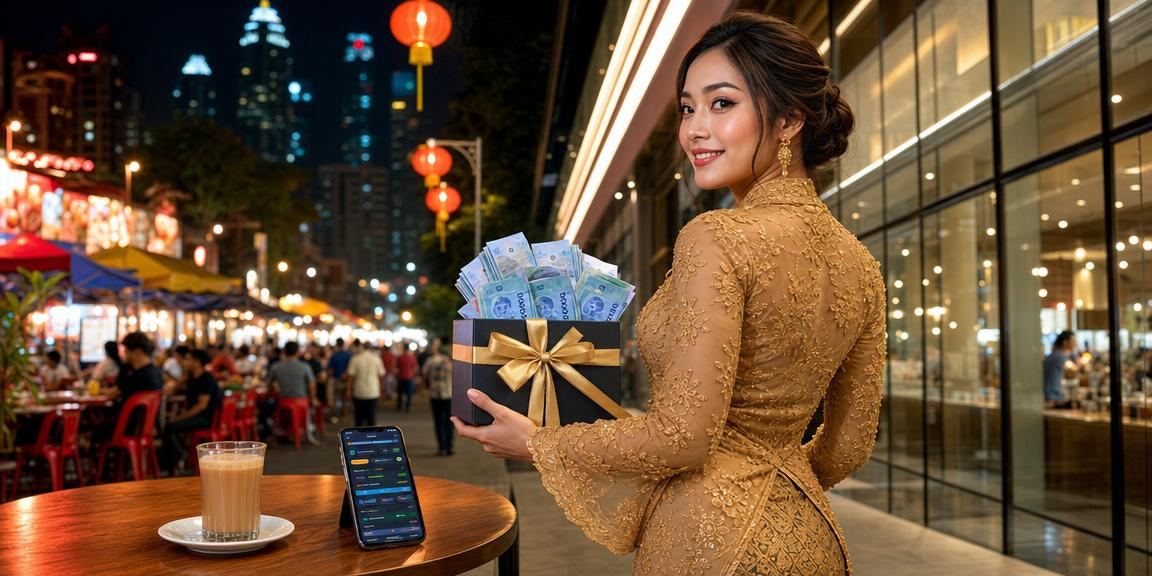 Pengguna bermain kasino mudah alih mahkota8 di Kuala Lumpur dengan pakaian kebaya